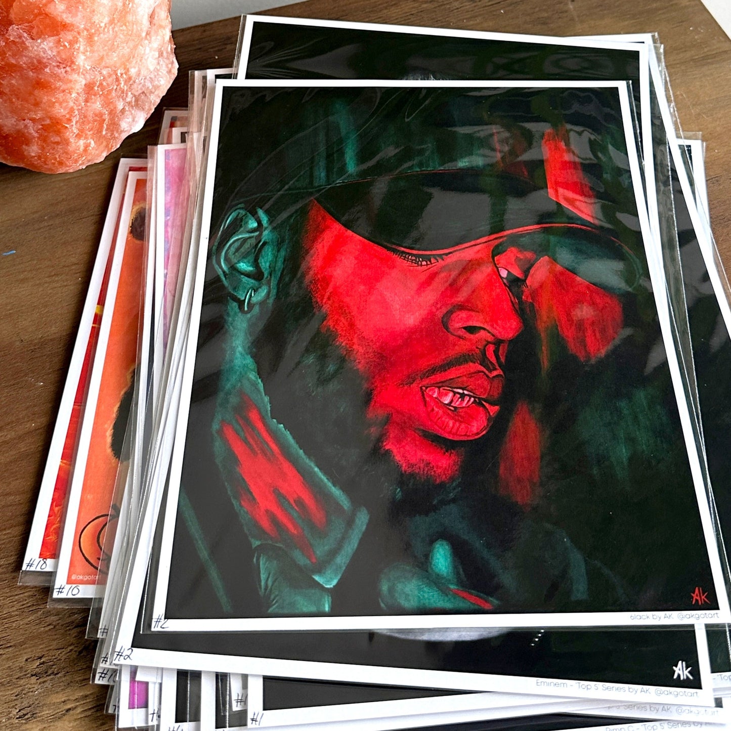 6lack Cardstock Print