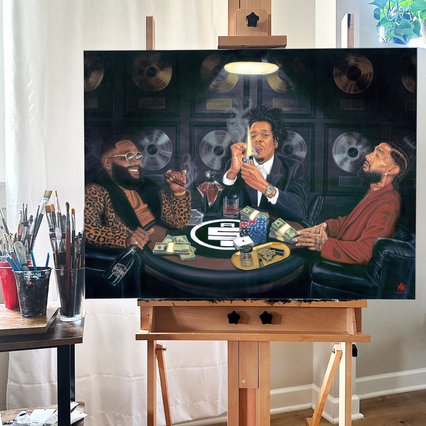 ALL MONEY IN | Canvas Print | JAY-Z | NIPSEY HUSSLE | RICK ROSS