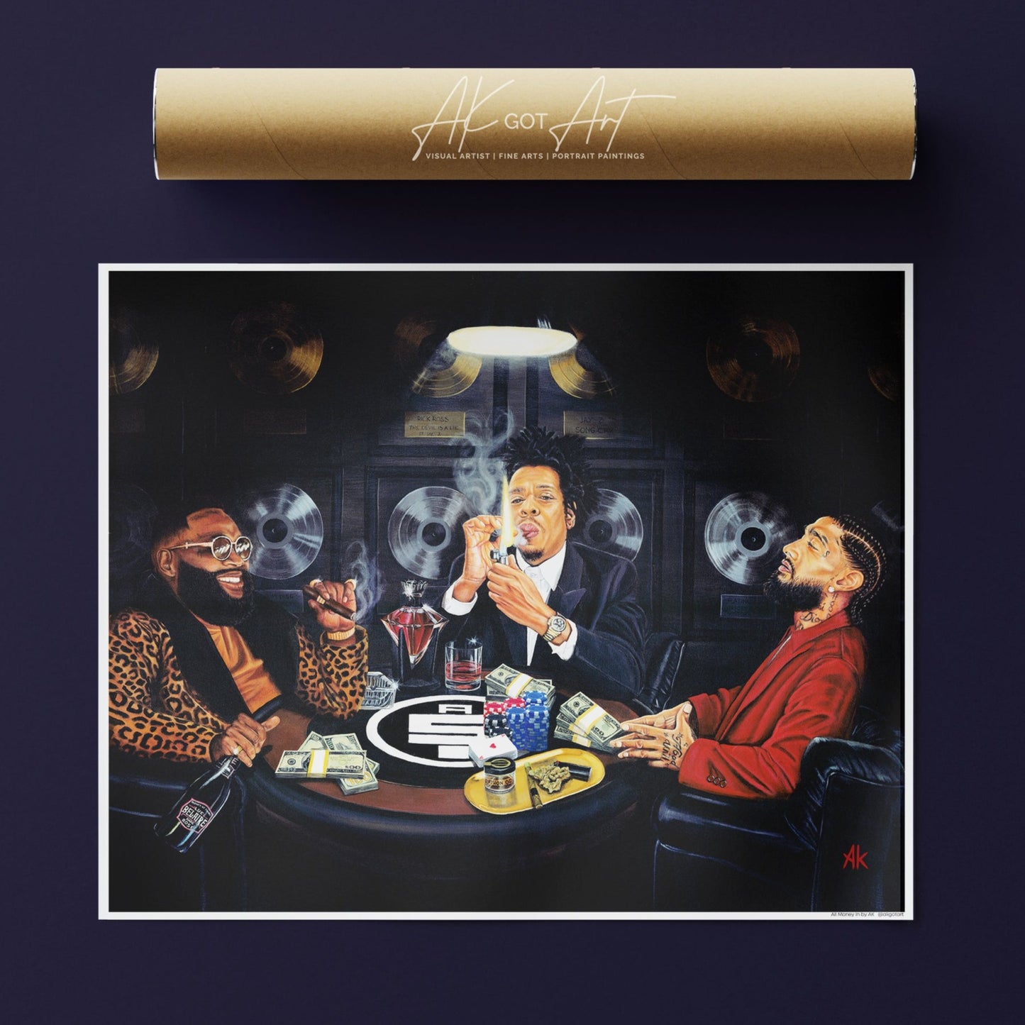 ALL MONEY IN | Poster Print | JAY-Z | NIPSEY HUSSLE | RICK ROSS