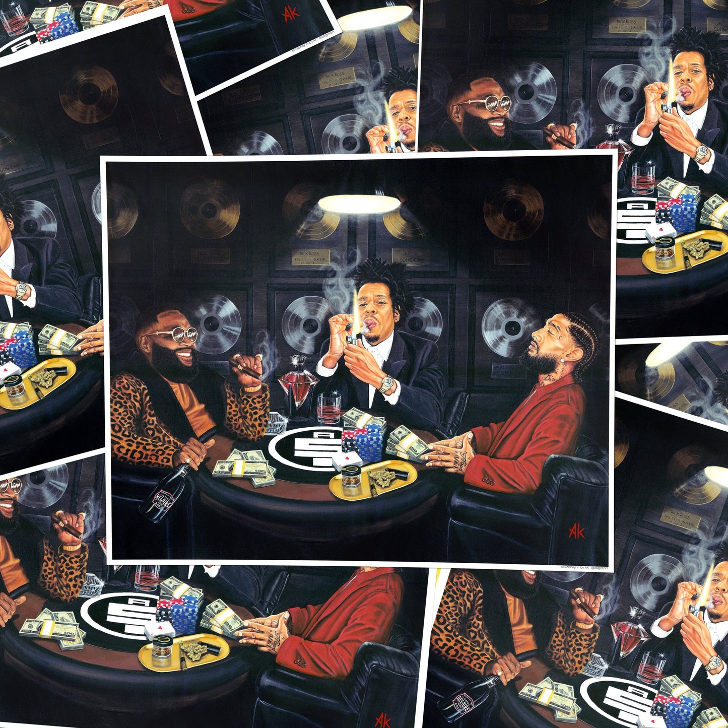 ALL MONEY IN | Poster Print | JAY-Z | NIPSEY HUSSLE | RICK ROSS