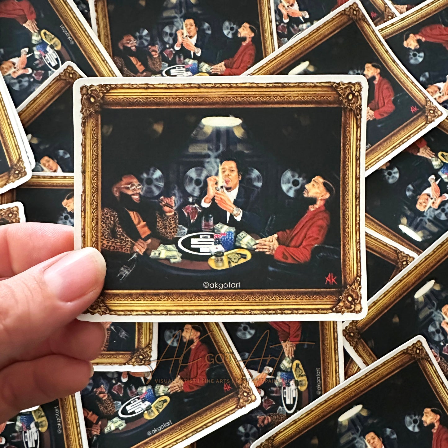 ALL MONEY IN | Die Cut Sticker | JAY-Z | NIPSEY HUSSLE | RICK ROSS