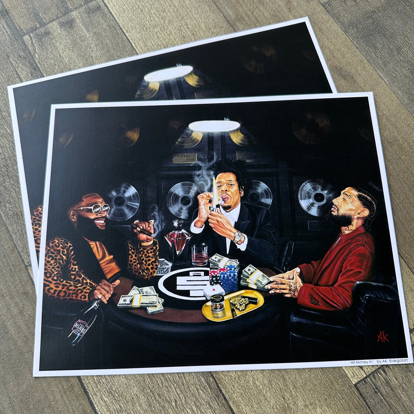 ALL MONEY IN | Cardstock Print | JAY-Z | NIPSEY HUSSLE | RICK ROSS