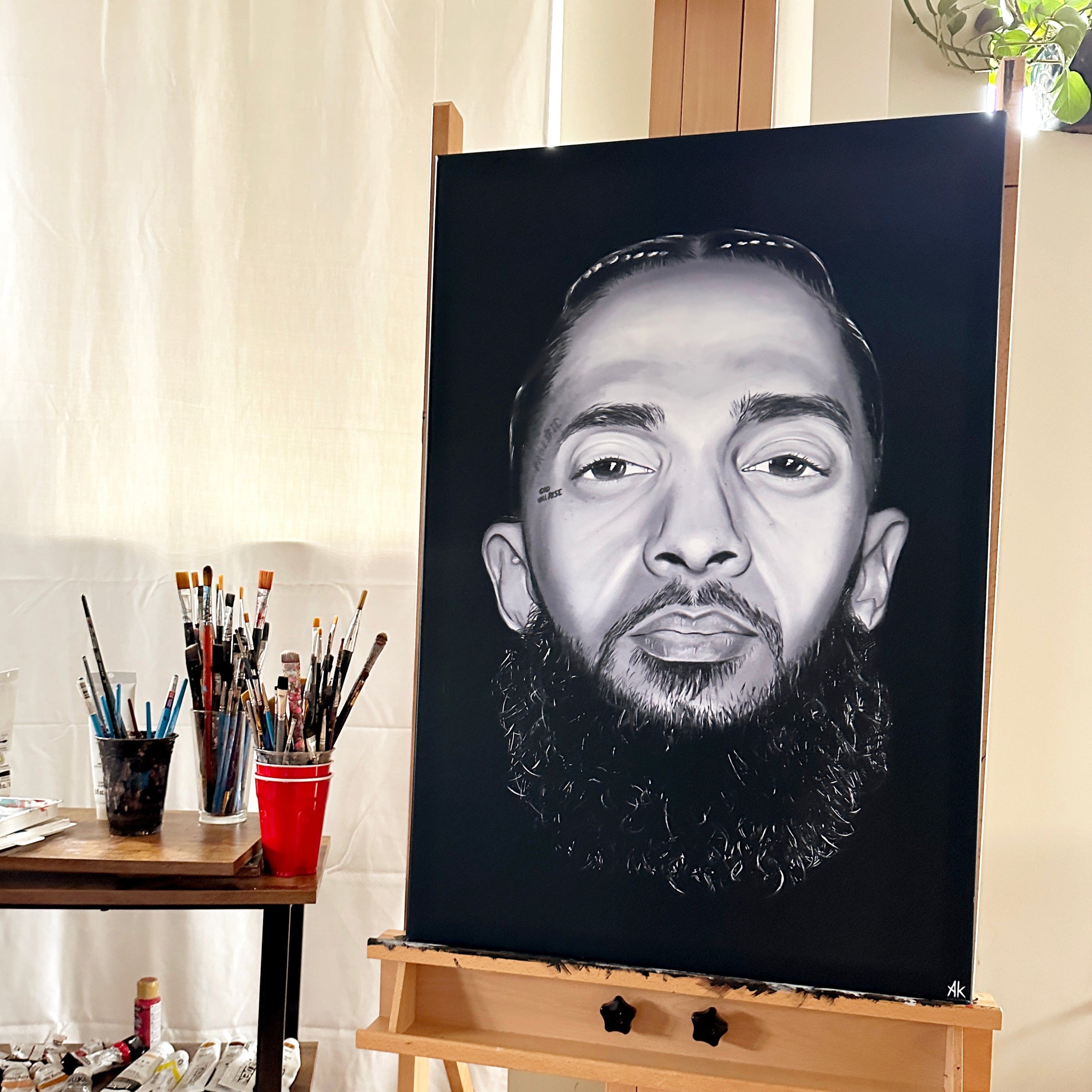 32-48 Nipsey Hussle Custom Canvas, - BestCanvas - Photography,  Entertainment, Music, R&B - ArtPal