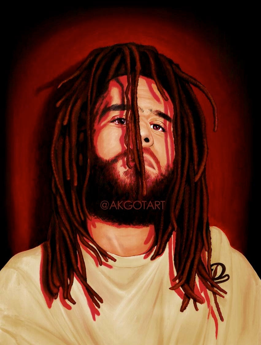 J.Cole - Grown Simba Original Painting