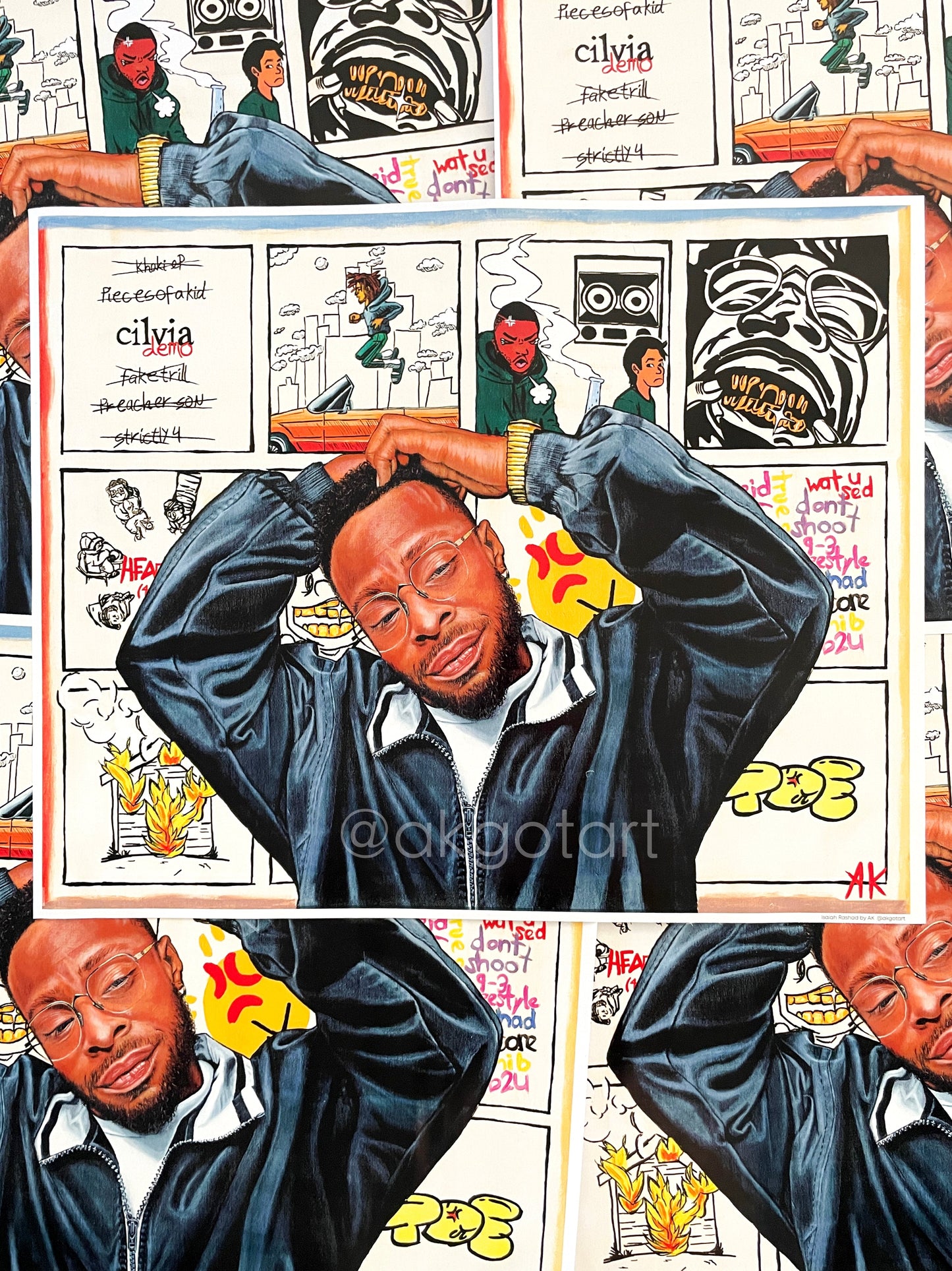 Isaiah Rashad Poster Print