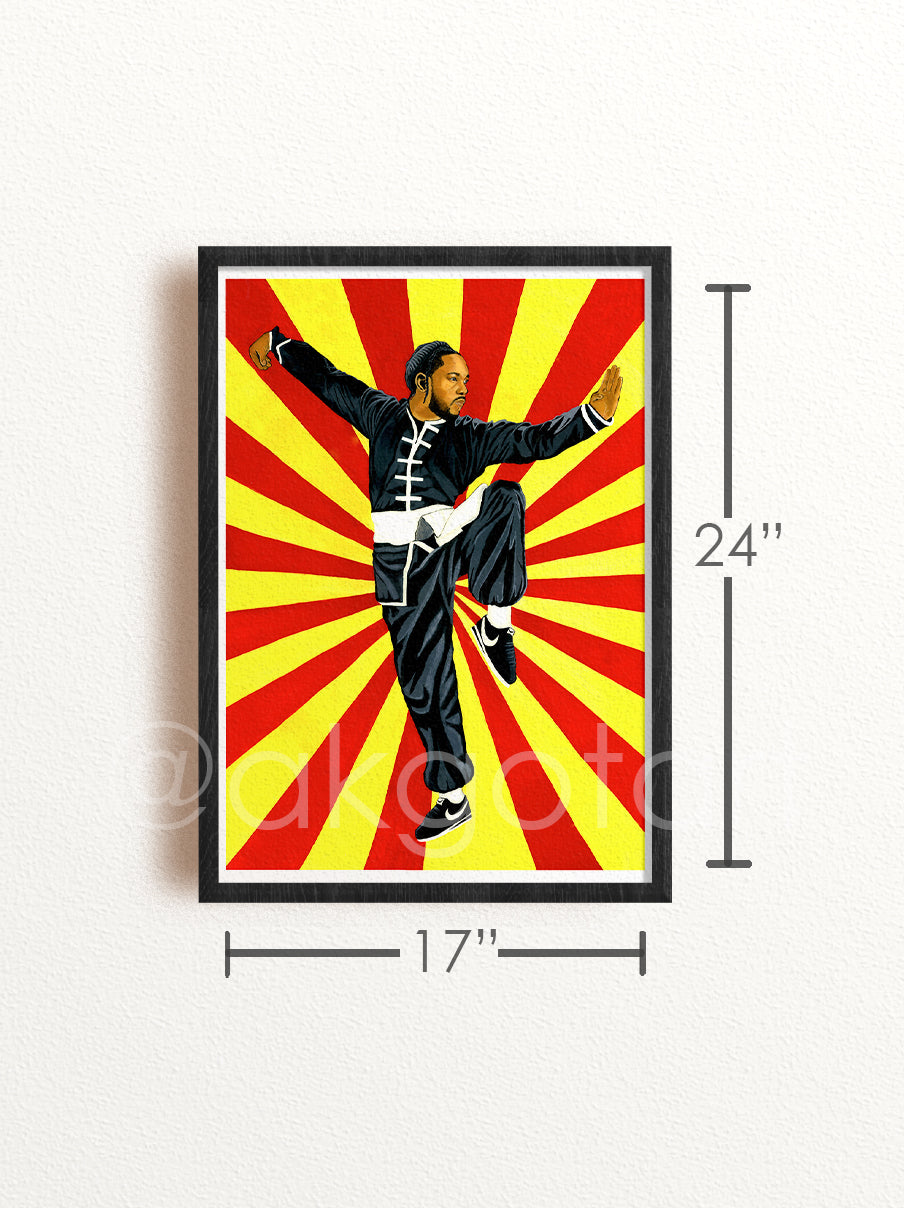 Kung-Fu Kenny Poster Print