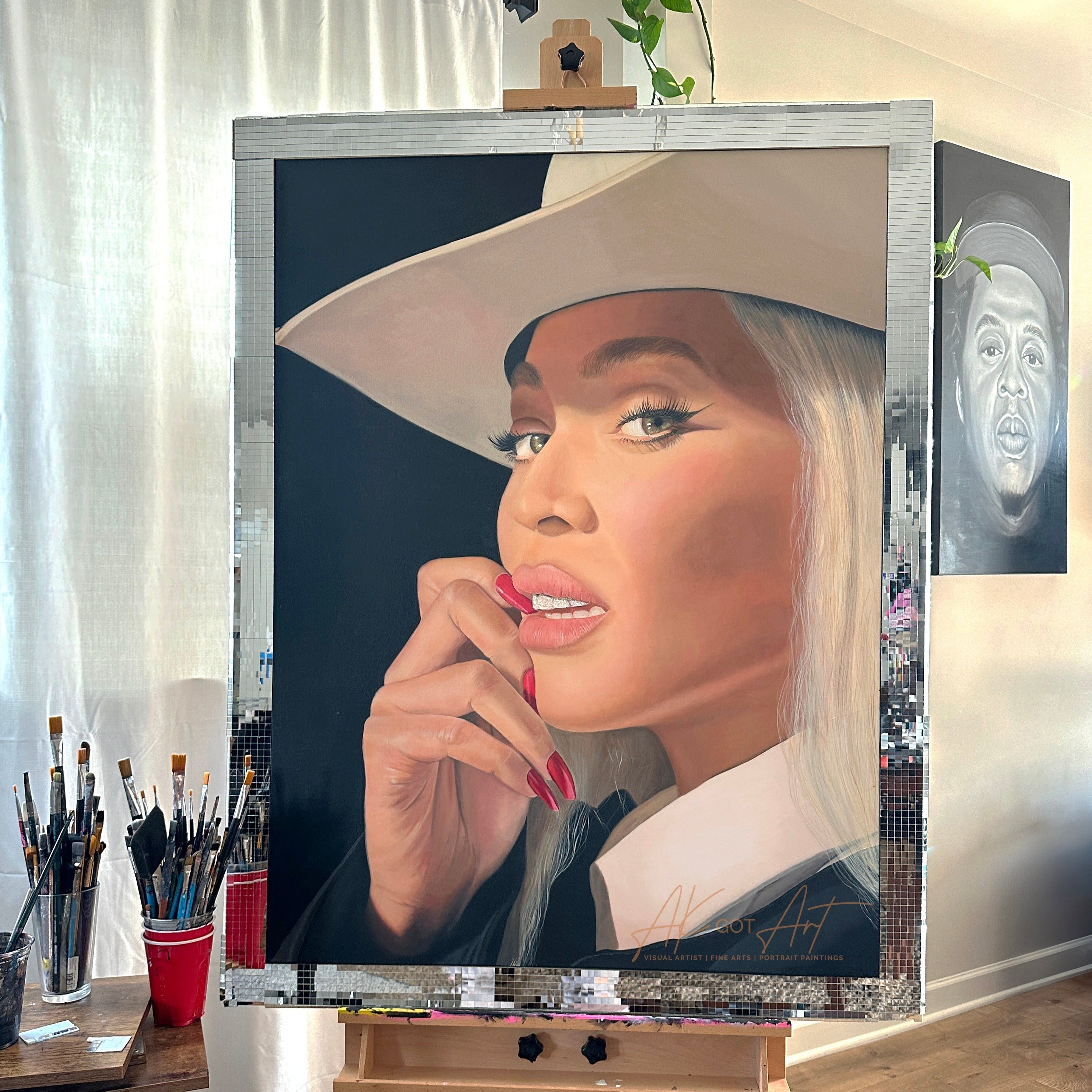 Beyonce | Cardstock Print | Hip Hop and R&B Portraits by AKGOTART – AK ...