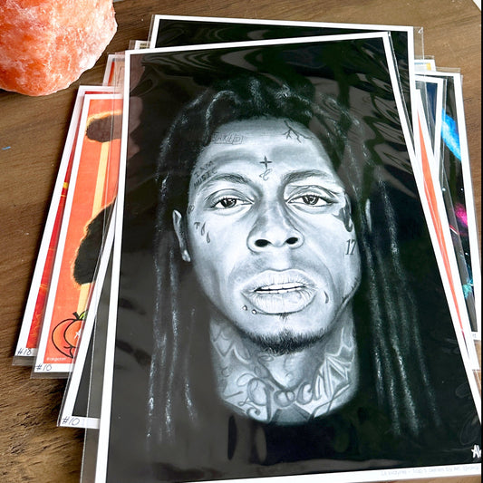 Lil Wayne Cardstock Print