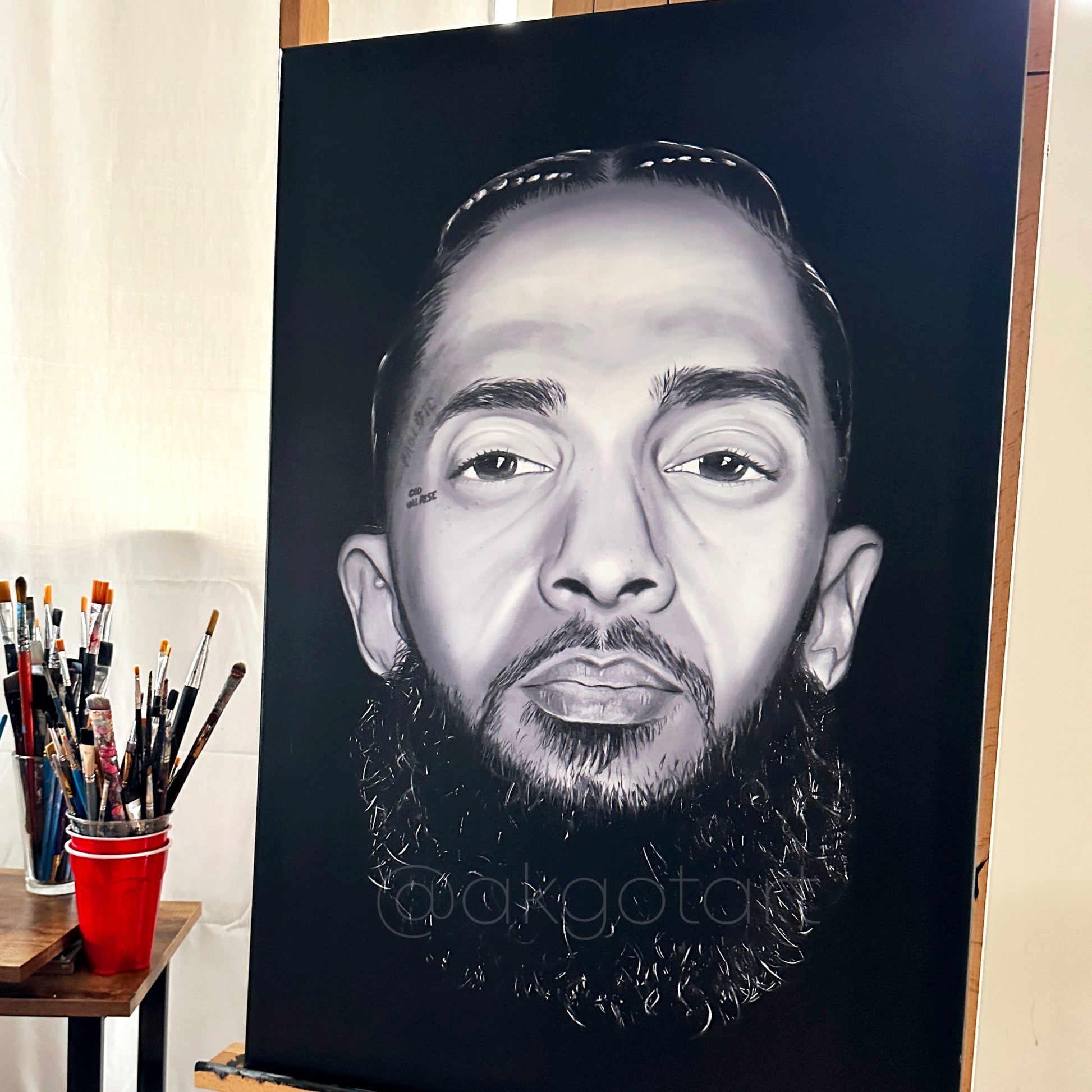 32-48 Nipsey Hussle Custom Canvas, - BestCanvas - Photography,  Entertainment, Music, R&B - ArtPal