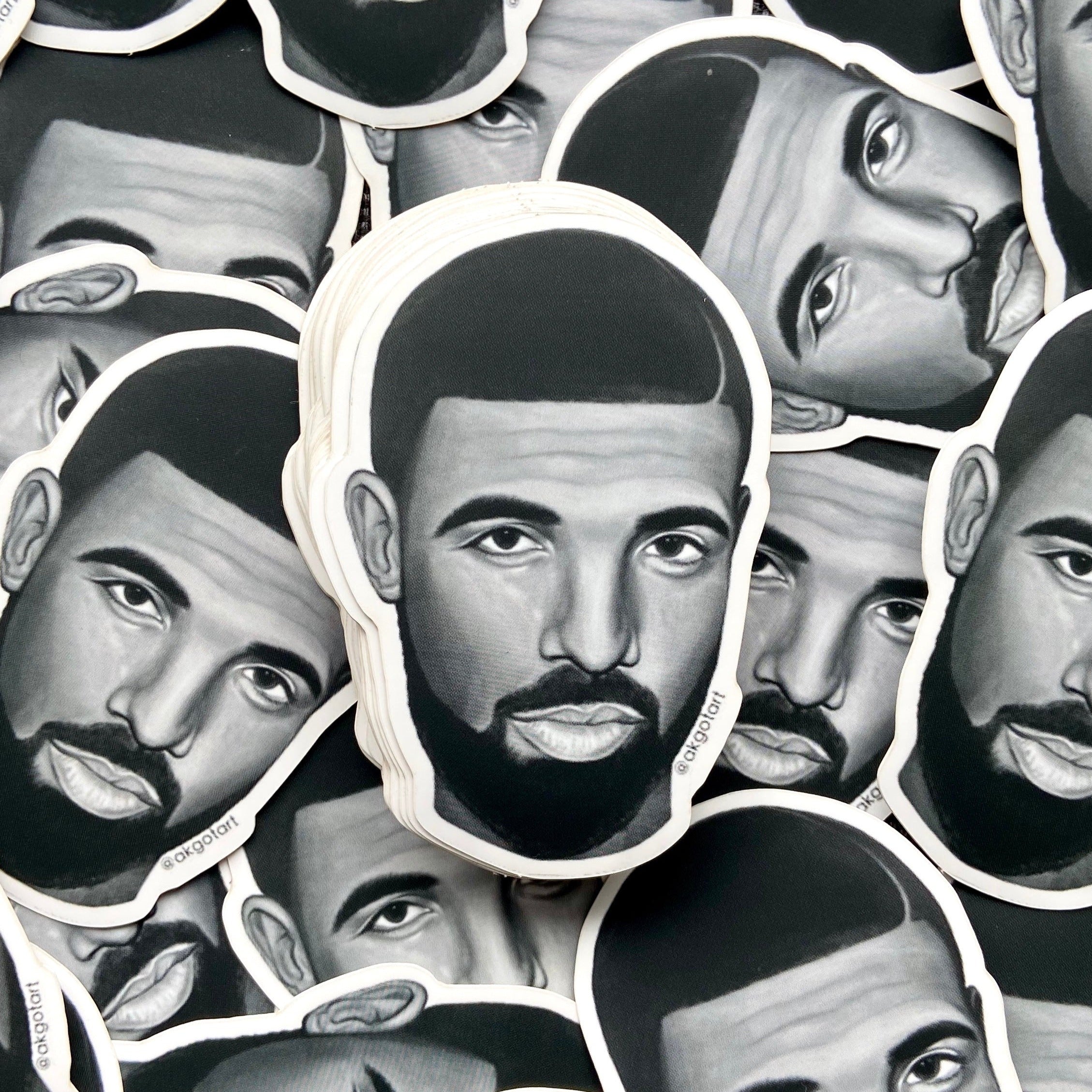 Drake Power Heli Sticker DRAKE | Die Cut Sticker | Hip Hop Portraits by AKGOTART – AK GOT ART